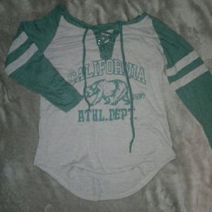 Mid sleeved California Athletic Dept Top